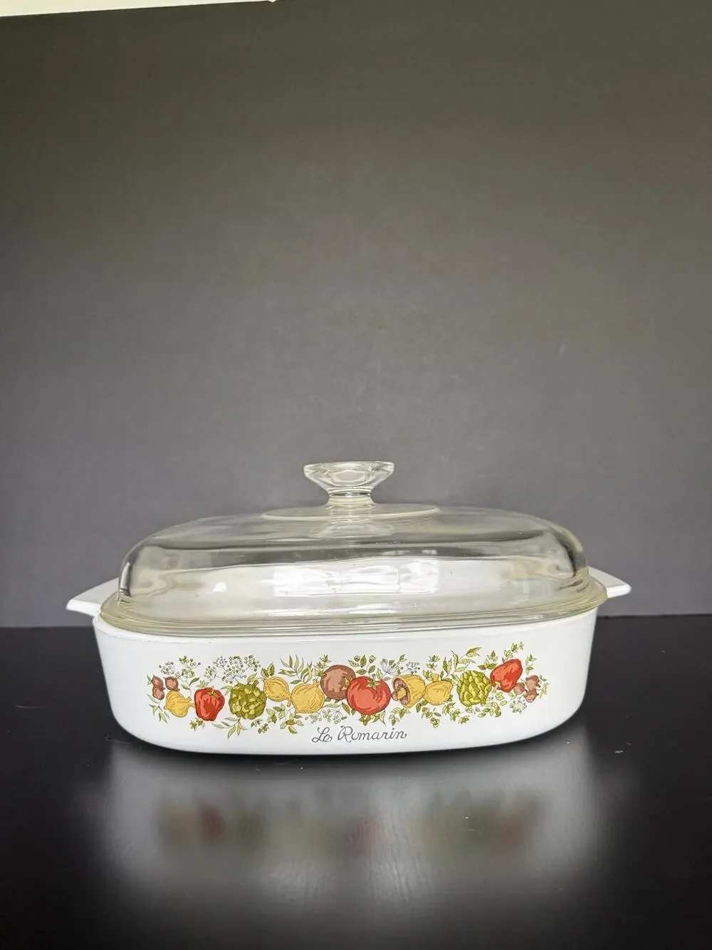 Vintage Corning Ware Spice of Life Casserole A-10-B, With Original Lid
